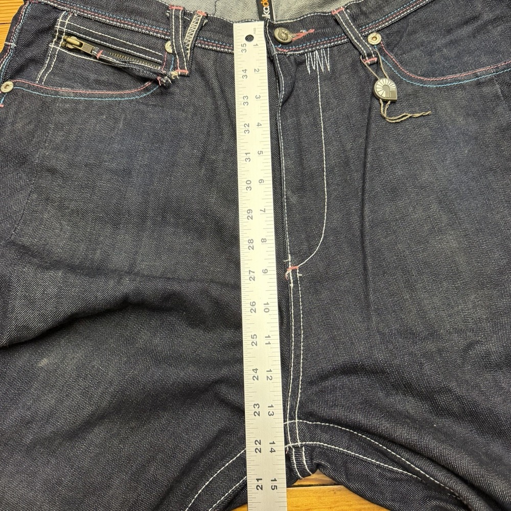 Akademiks Men's Dark Wash Denim Jean Shorts 5-Pocket Embroidered Y2K Hip Hop - Picture 8 of 10